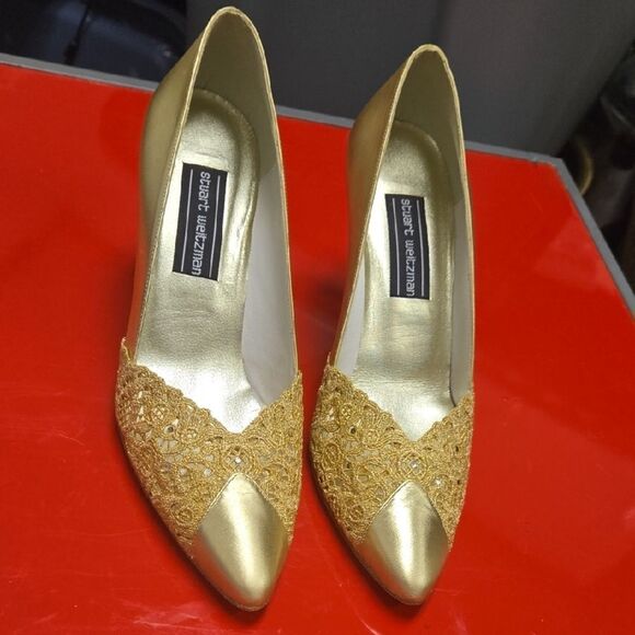 Stuart Weitzman Gold Women's Shoes - Picture 4 of 5